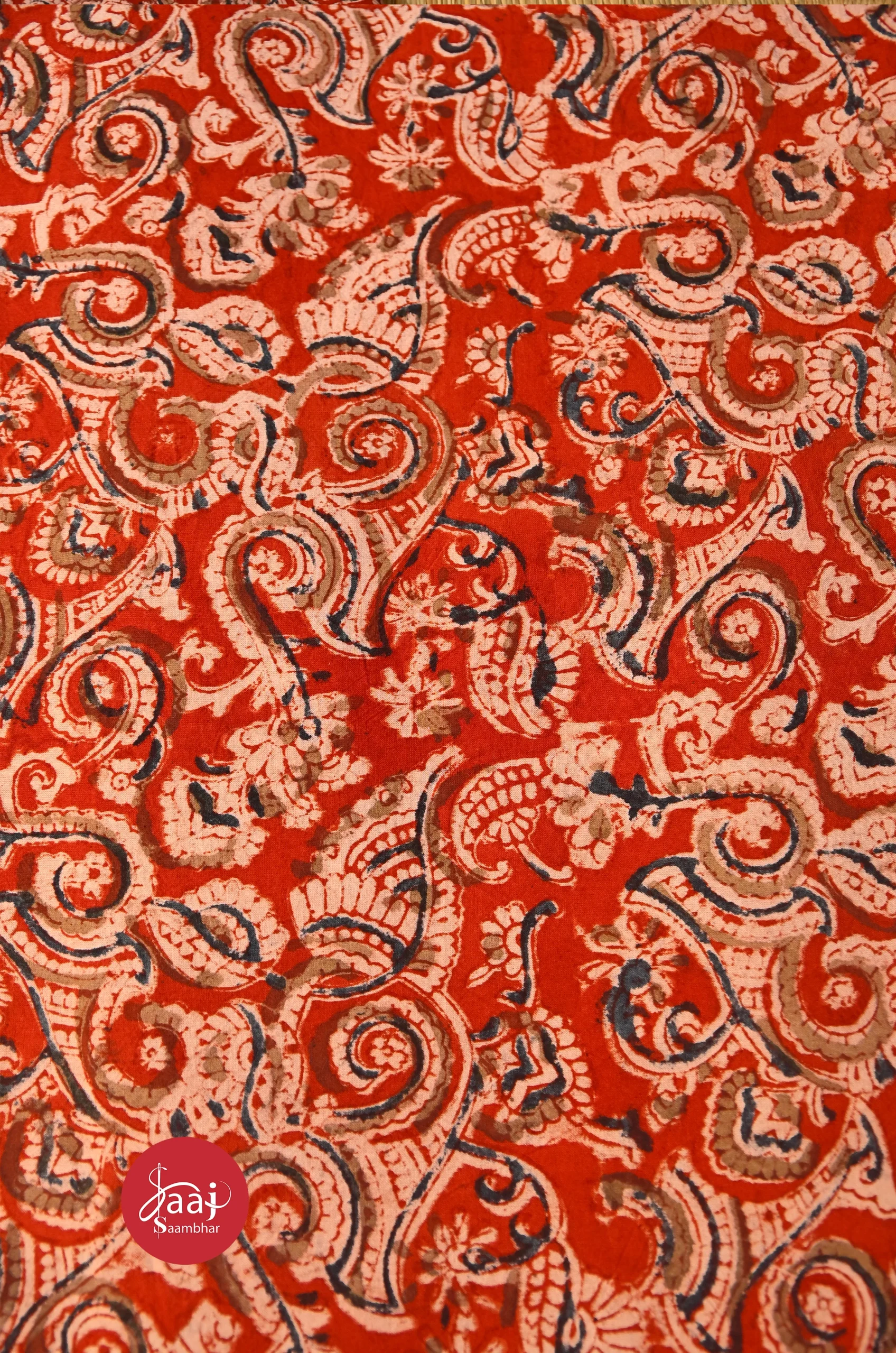 Kolamkari hand block Fabrics 01