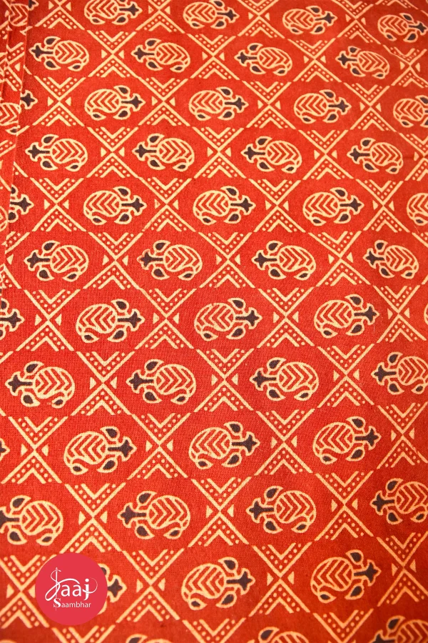 Ajrakh Red & Black Fabrics