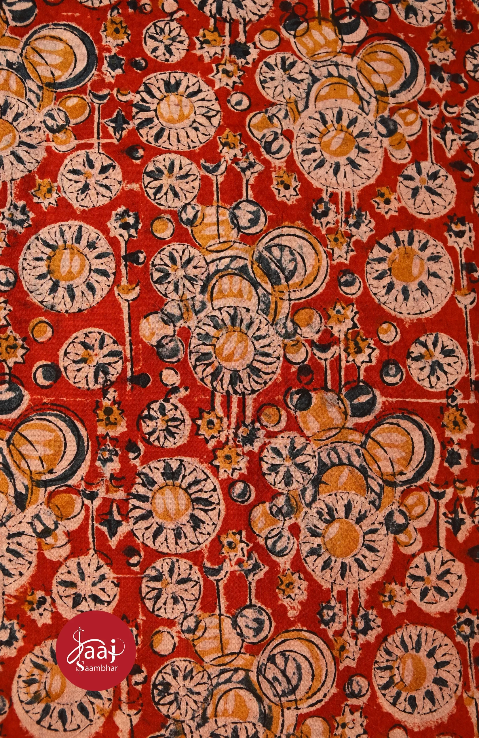 Kolamkari hand block Fabrics 02