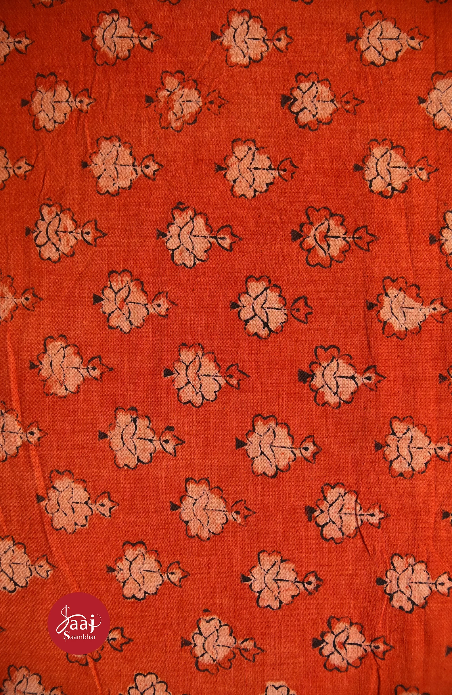 Kolamkari hand block Fabrics 03