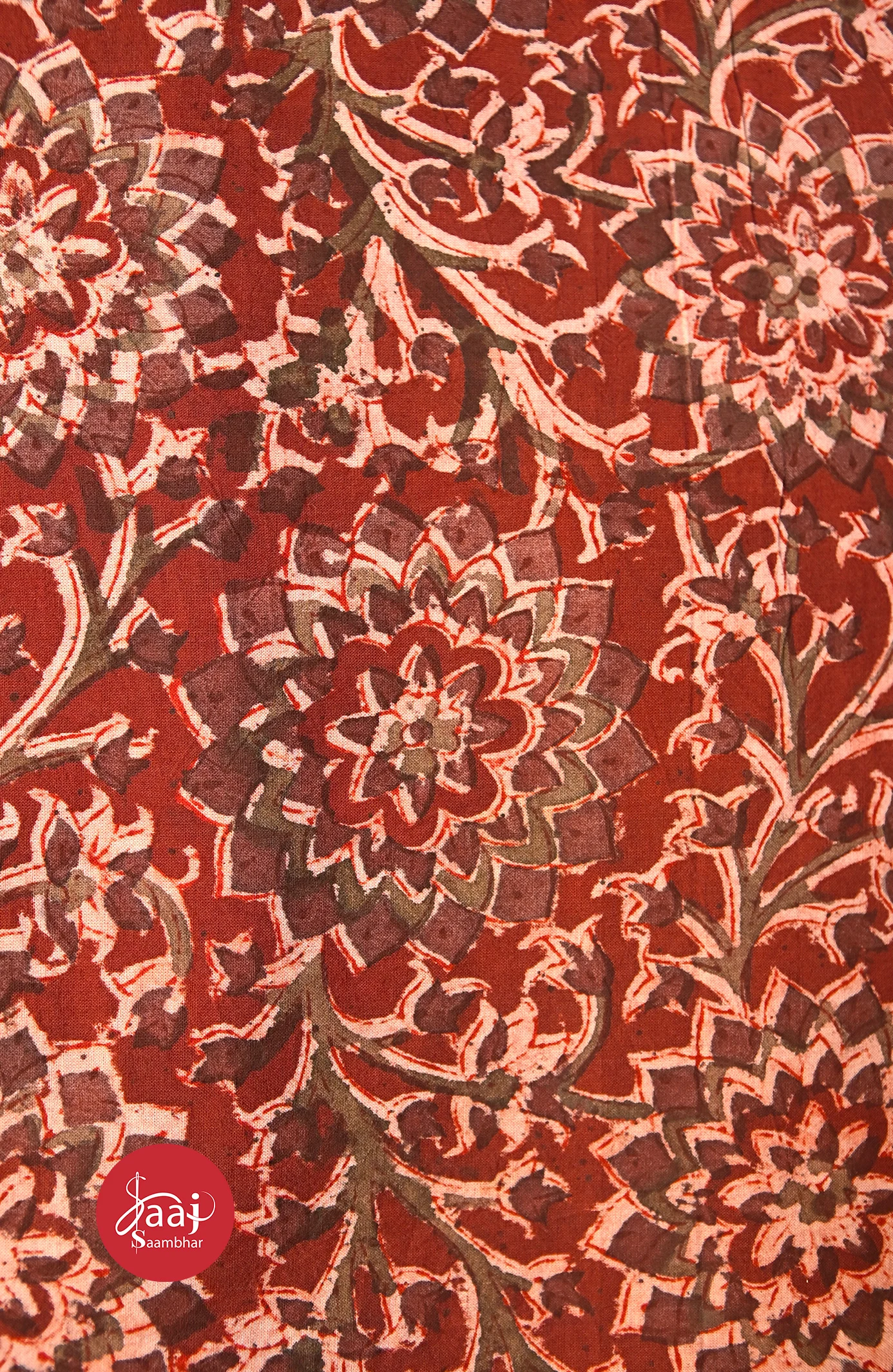 Kolamkari hand block Fabrics 05