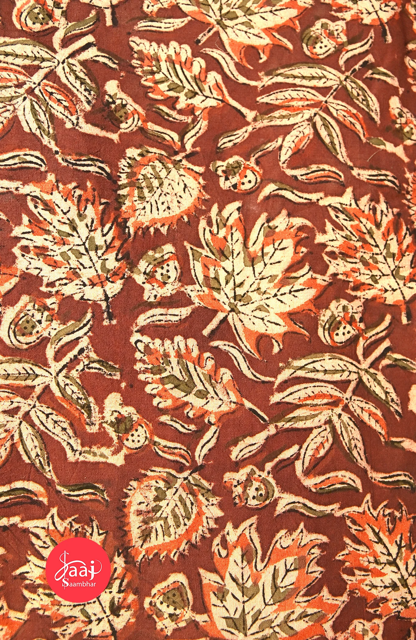 Kolamkari hand block Fabrics 06