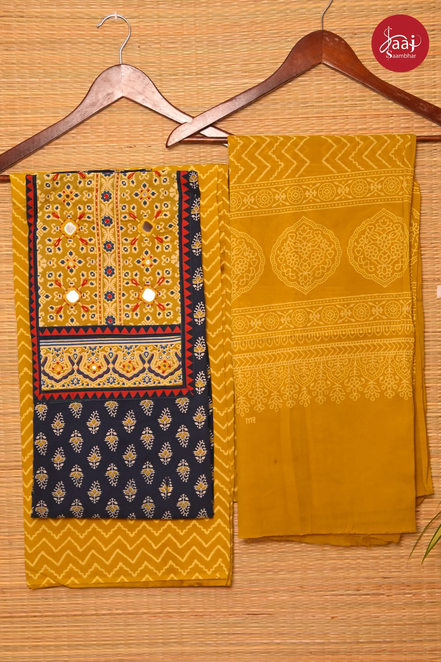 Ajrakh Unstitched dress materials 04