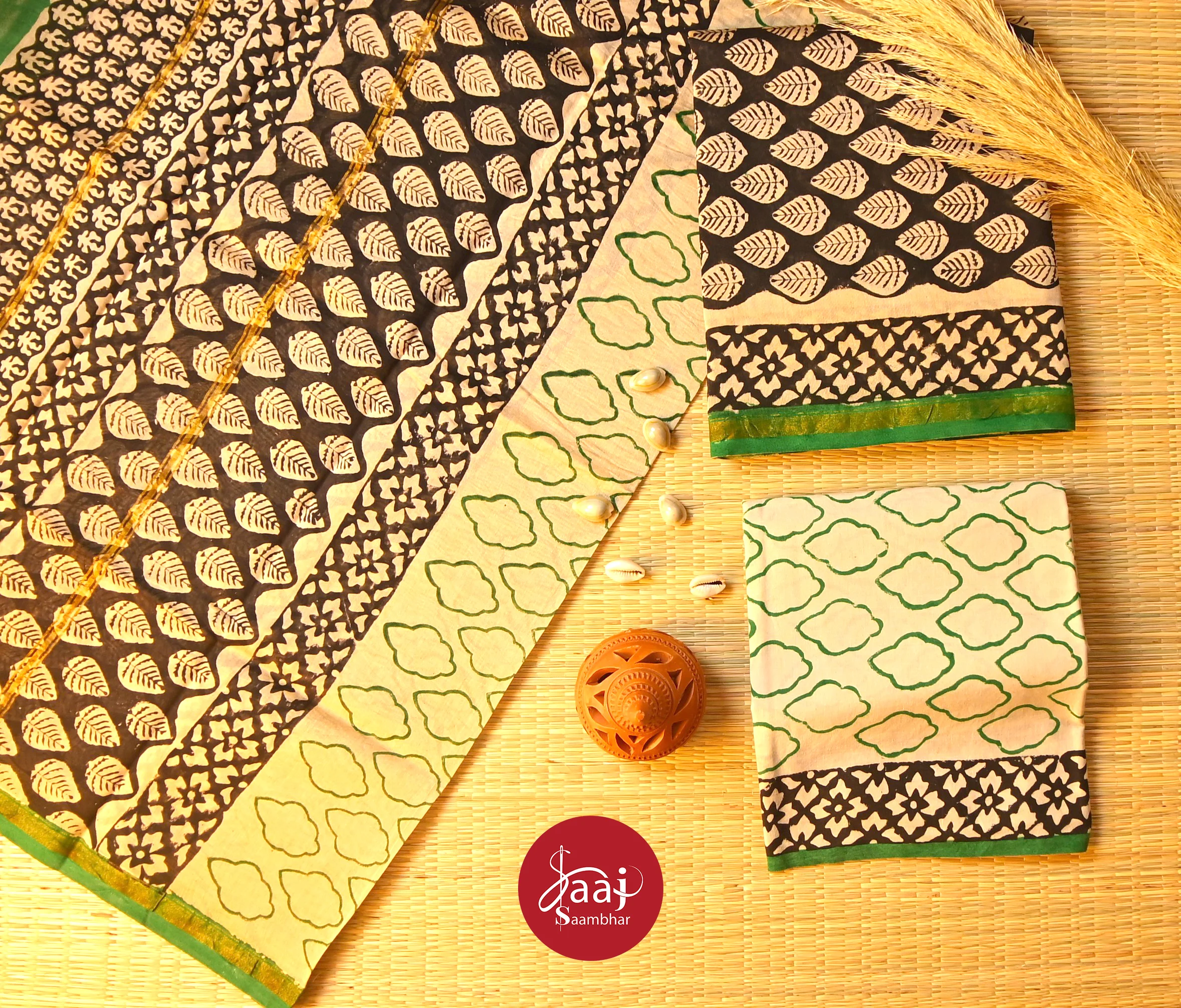 Chanderi Silk Unstitched Dress Materials 02