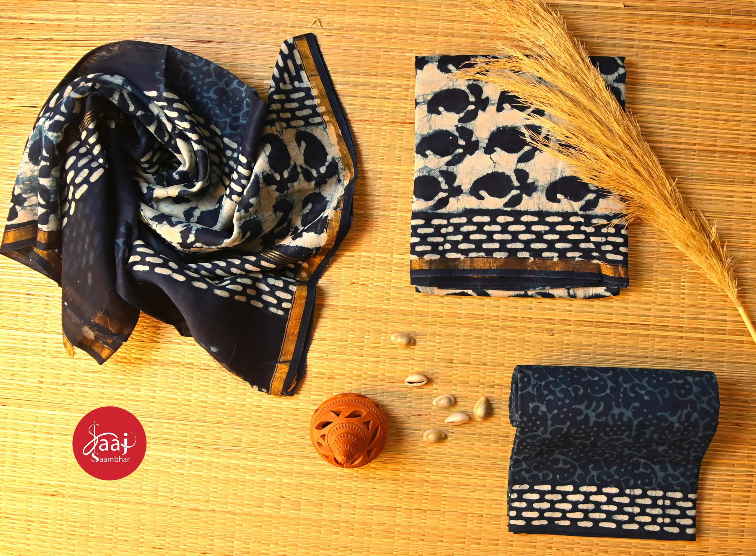 Chanderi Silk Unstitched Dress Materials 06