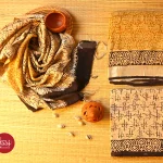 Art Linen Block-Bagru Unstitched Dress Materials