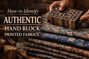 Authentic hand block printed fabrics